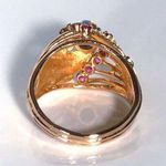 Ruby 18KT SOLID GOLD ANTIQUE TURQUOISE &  RING - 7.65 GRAMS!! Photo 6