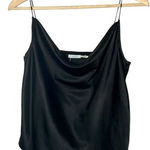 Kimchi Blue Urban Outfitters  black satin spaghetti strap‎ slip tank Medium Photo 0
