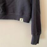 Washington & Lee University Navy Blue Ribbed Crewneck Sweatshirt Cotton Large Photo 4