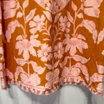 Spartina 449 NWT Island Fringe Dress McAllister Floral Vine Caramel Medium Photo 3
