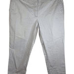 Eileen Fisher  Womens Size 8 Chino Trousers Khaki Preppy Office Wear 26" Inseam‎ Photo 0
