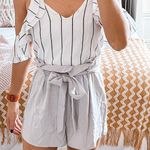 Boutique Striped Romper Photo 4
