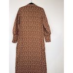 NWT Veiled Womens Dress Brown Maxi Floral Ditsy Button Down Shirtdress Boho XS Photo 10