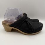 Dansko Miriam Tassel Clogs Black Nubuck EU 38/US 7.5-8 Women's Photo 3