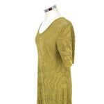 Gudrun Sjödén Open Knit Floral Dress Green Short Sleeve Scoop Neck Size Medium Photo 5