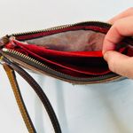 Dooney & Bourke Brown Croc Embossed Leather Large Slim Wristlet Clutch READ Photo 7