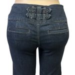 Boom Boom Jeans Boom Boom Denim Mid Rise Blue Jean Bermuda Shorts Dark Wash Juniors Size 7 Photo 4