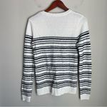 Anthropologie Lilla P White Black Striped V Photo 6