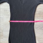 BODEN Ribbed Cut Out Dress Black Keyhole Neck‎ Long Sleeve Fitted 6 Photo 11