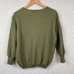 Crazy Train  Sweater Womens S Olive Green Long Sleeve Knit Fringe Boho Western Photo 6