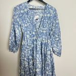 Free People  Pappiet Midi Dress in Bluebell Combo Size Small Photo 4