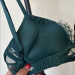 Victoria's Secret Victoria‎ Secret Emerald Green Lace Bra Size 34B bombshell Photo 4