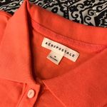 Aeropostale  Orange Coral Polo Top Embroidered A87 Logo Photo 3