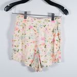 Abercrombie & Fitch Linen Blend Pastel Floral Flower Print Pattern Mini Shorts Photo 3