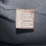 J. McLaughlin Black Open Front Cardigan Faux Leather Trim Sweater Coat M Photo 5