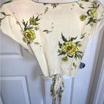 Floral Maxi Skirt and Crop Top Set Yellow Size L Photo 2