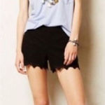 Anthropologie #120 ELEVENSES Black Lace Shorts Photo 0