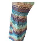 Anthropologie  Tabitha Teahouse Knit turquoise/gold mini Dress blue size small Photo 2