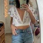 Forever 21 Denim High Waisted Shorts with Pocket Detail Photo 0