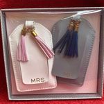 Pink and Gray Luggage Tag Set Photo 0