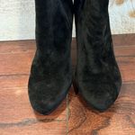 Venus Women’s Black Velvet Knee High Zip Up Skinny Heel Boots Size 10 Photo 2
