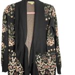 Staring At Stars Anthropologie  Floral Open Drape Front Cardigan Photo 3