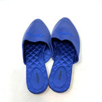 Jason Wu  Blue Satin Logo Embroidered Slipper‎ Mules Size US 7 Photo 3