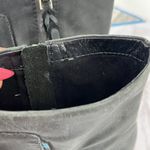 Toms Evie Leather Block Heel Ankle Boot Black Sz 9 Side Zipper Comfy Boho Comfy Photo 9