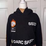 Darc Sport X SSDD Wolves Womens Black Crop Sweatshirt Hoodie Size Medium NWOT Photo 1