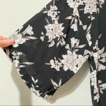 Spiritual Gangster Black Floral Kimono Cardigan Duster Womens OS Boho Festival Photo 3