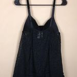 Ambrielle Women’s Babydoll Floral Velvet Black Sheer Body Intimate Tank Slip Size M Photo 5