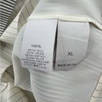 Brunello Cucinelli  Striped Sleeveless Top silk sz XL rhinestone v neck Photo 5