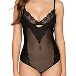 Brand New Mucci Women's Size XL Black Sheer One Piece Bodysuit Shapewear Photo 0