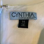 Cynthia Rowley 100% Linen Organic Lemon Knee Length Pocket Dress Size 14 Preppy Photo 5