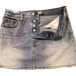 Levi's Levi’s Icon Skirt Denim Mini Vintage Style Button Fly Size 26 Y2K Levi’s Photo 0