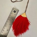 Red thread tassel necklace Photo 6