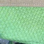 Beach Bag Large Straw Tote Shoulder Lime Tan Photo 7