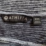 Athleta Breezy Open Back Navy Stripe Tee T-Shirt XXS 211405 Athleisure Athletic Photo 2