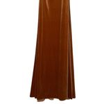 After Six NWT Cowl Neck Spaghetti Strap Velvet Maxi Dress 0 Golden Almond #3263 Photo 4