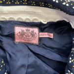 Juicy Couture  Y2K Navy Tweed Open Front Jacket Cream Trim Cropped Preppy XS 2 Photo 9