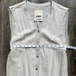 JNBY by Tillmann Lauterbach Designer Dress Sleeveless Button Down Raw Edge L Tan Size L Photo 10