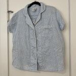 Belle il Fiore Button Down and Shorts Pajama Set M Blue Size M Photo 2