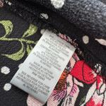 Soul Cake  Black Floral Mini Wrap Dress 
Size Large Photo 5