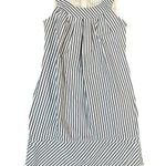 Lands End Canvas 1963 Dress Womens 2 Blue White Striped Sleeveless Jumper Photo 0