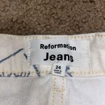 Reformation Cynthia Doodle High Rise Straight Long Jeans Rigid Organic Denim 24 Photo 11