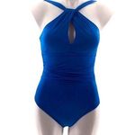 Bleu Rod Beattie #023 Blue Rod Beattie Urban Goddess High Neck Keyhole One Piece Swimsuit Photo 0