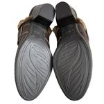 Boc by Born Brown Leather Faux Fur Lining Heeled Clog Mule Women’s Size 7 Boho Photo 6