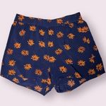 Madewell  Navy Blue and Orange Floral Shorts Photo 0