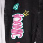 Ashley Stewart Black Graphic Print Jeans Pink Size undefined Photo 3