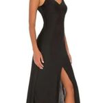 Free People  smoke and mirrors slip dress satin summer   formal black small boho Photo 4